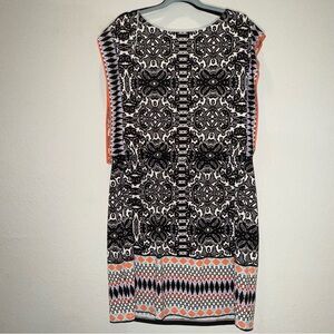 London Style Black and White Sheath Dress Sleeveless Crew Neck 18 wedding date